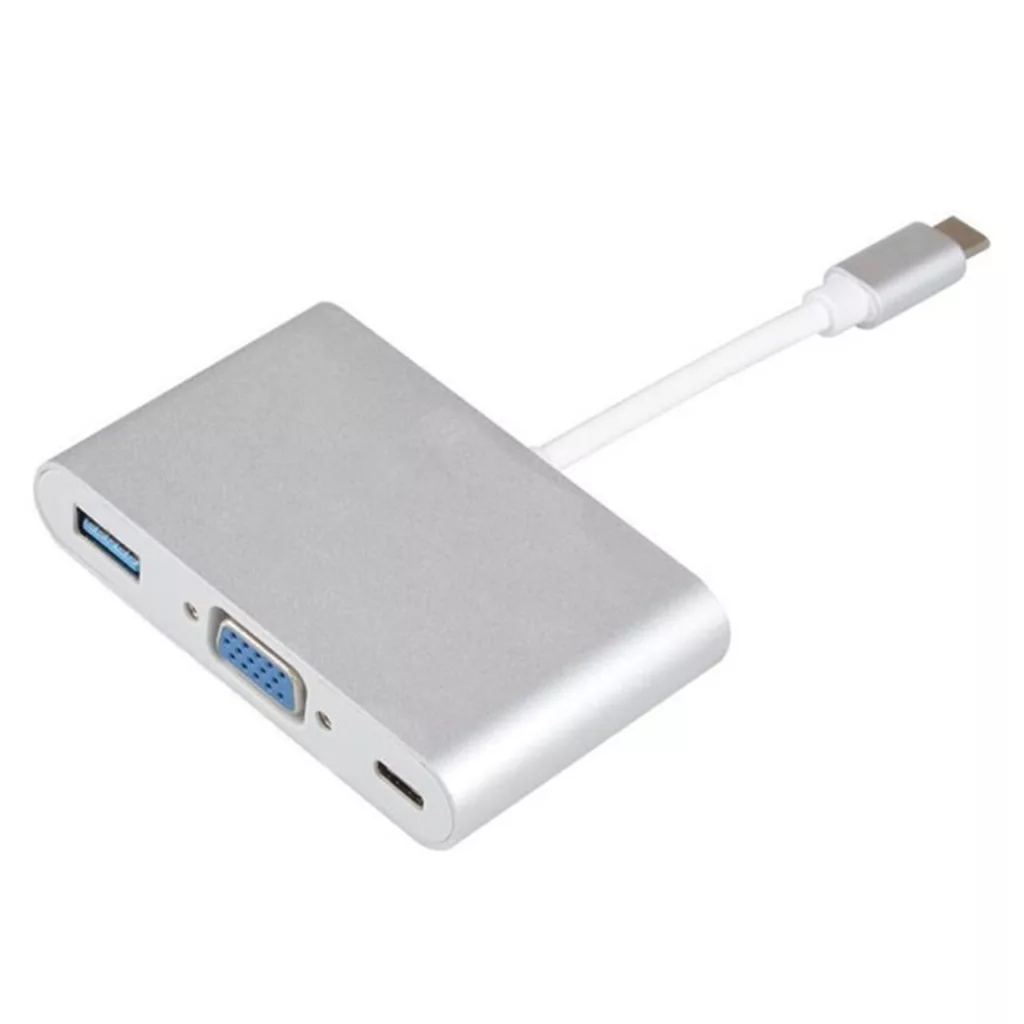 مبدل USB Type-C به USB 3.0/VGA مدل MN