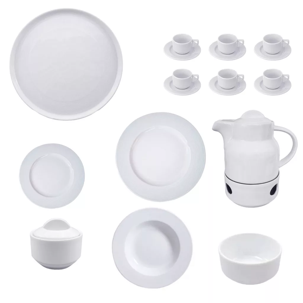 سرویس غذا خوری 42 پارچه شرکت صنایع چینی تقدیس مدل هتلی ریلی