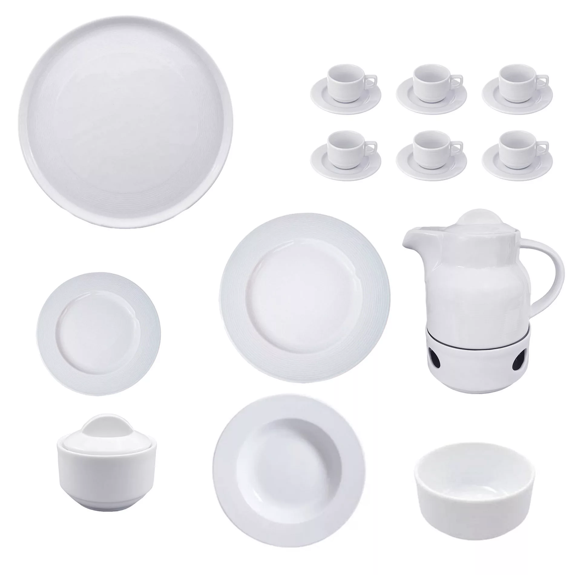 سرویس غذا خوری 42 پارچه شرکت صنایع چینی تقدیس مدل هتلی ریلی