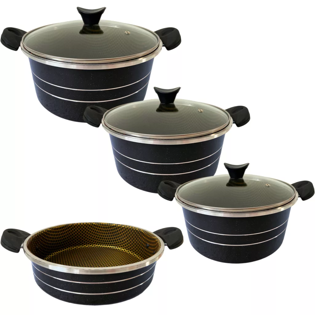 سرویس پخت و پز 7 پارچه زرفام مدل Honeycomb 28S