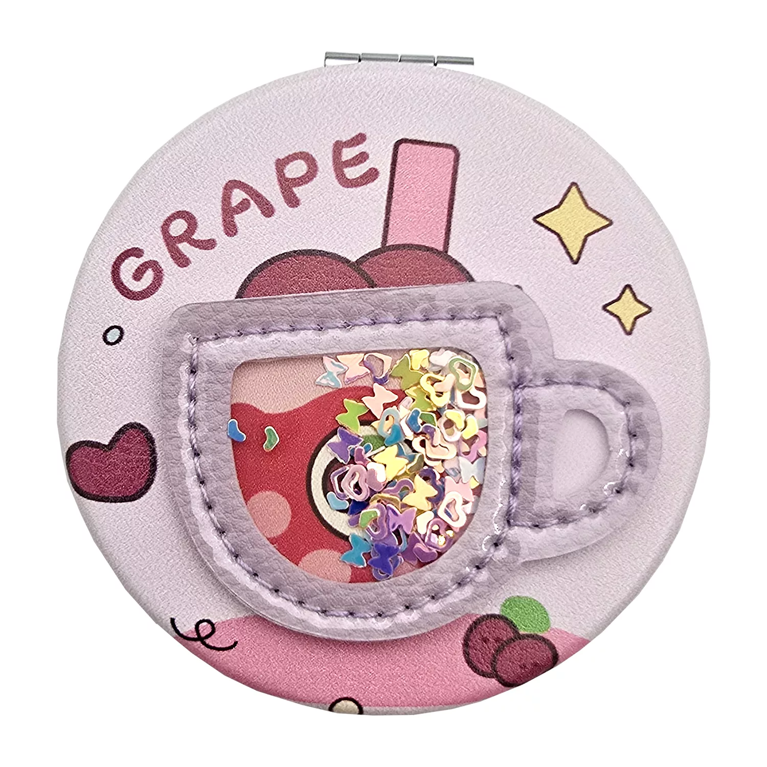 آینه جیبی مدل اسموتی انگور کد ZJ-MR39