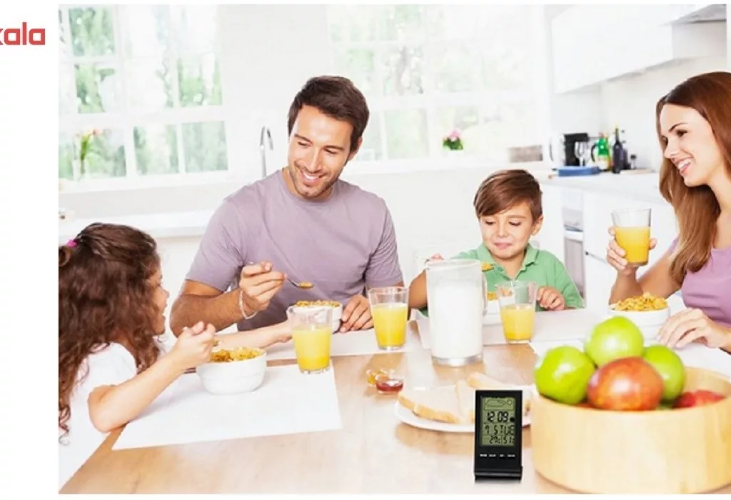 دماسنج و رطوبت سنج آلارم دار مدل هواشناسی