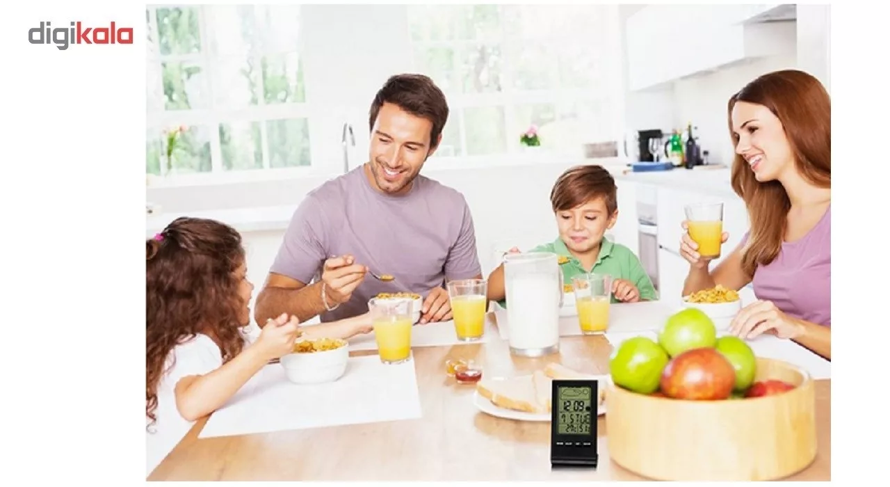 دماسنج و رطوبت سنج آلارم دار مدل هواشناسی