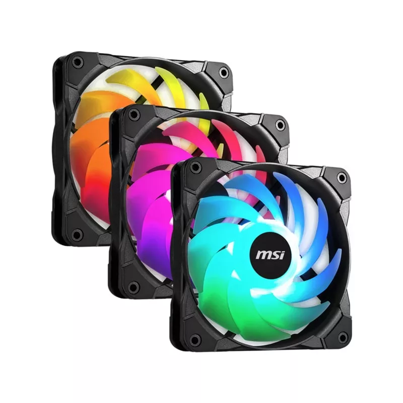 فن کیس ام اس آی مدل MAG MAX F12A-3 BK بسته سه عددی