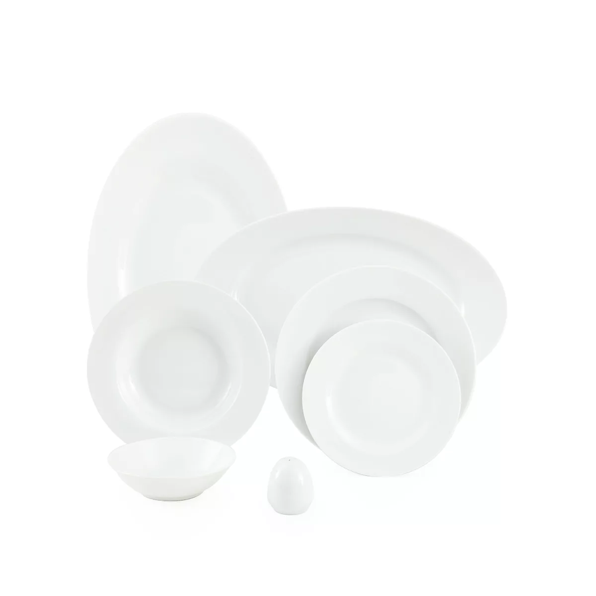 سرویس غذاخوری 28 پارچه چینی زرین ایران مدل ایتالیا اف درجه سه