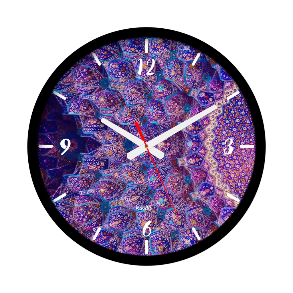 ساعت دیواری کواتز راویتا مدل معماری ایرانی کد 3717