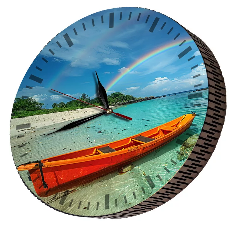 ساعت دیواری مدل رنگین کمان