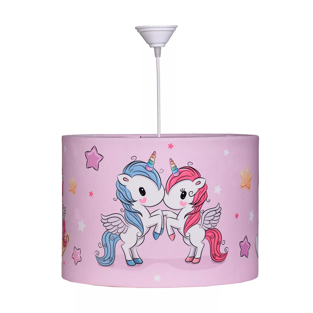 لوستر و  آباژور رومیزی اتاق کودک مدل تک شاخ