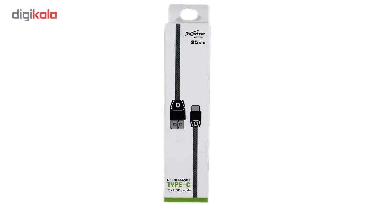 کابل تبدیل USB به type-c مدل ایکس استار به طول 25 سانتی متر