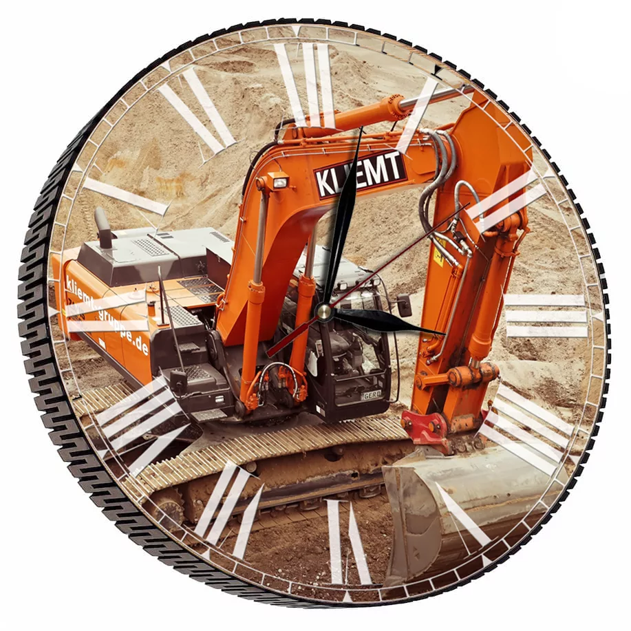 ساعت دیواری مدل بیل مکانیکی