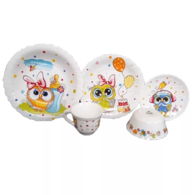 سرویس غذاخوری 5 پارچه کودک پارس اوپال طرح 779