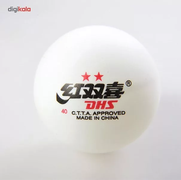 توپ پینگ پنگ دی اچ اس مدل 2 Star بسته 6 عددی