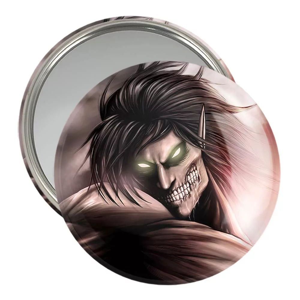آینه جیبی خندالو مدل تایتان ارن انیمه اتک آن تایتان Attack on Titan  کد 10995