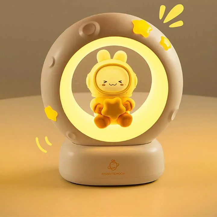 چراغ خواب اتاق کودک طرح خرگوش مدل لمسی