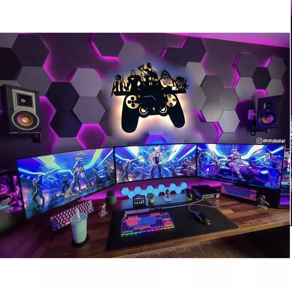 ساعت دیواری مدل شخصیت های گیمینگ