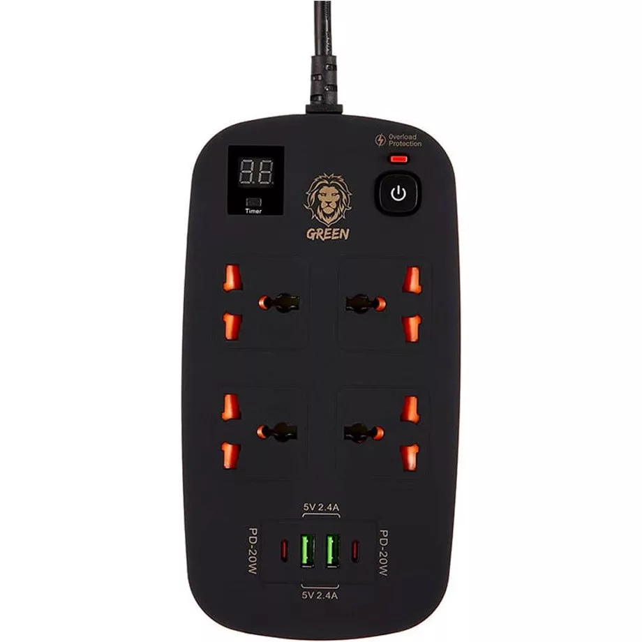 چندراهی برق گرین لاین مدل POWER SOCKET 3M