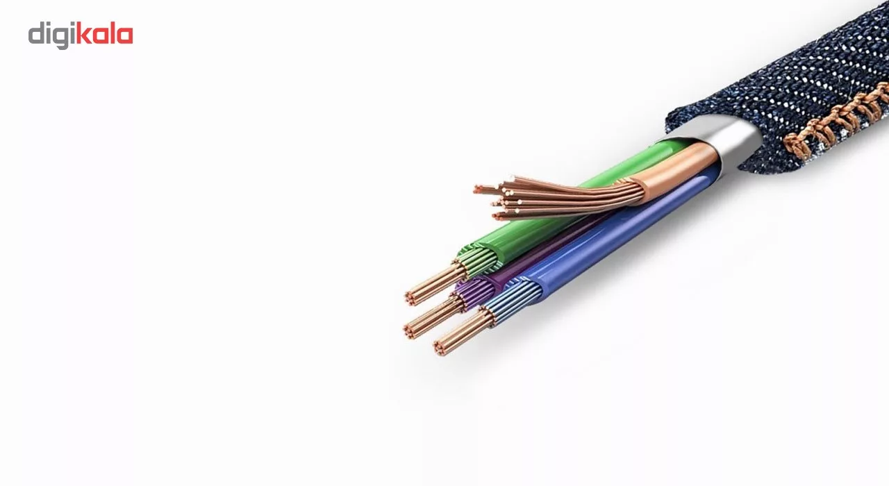 کابل دیتای لایتنینگ جاست لاو مدل HighSpeed Date Transfer به طول 2 متر مناسب برای گوشی های تلفن همراه اپل با روکش چرمی