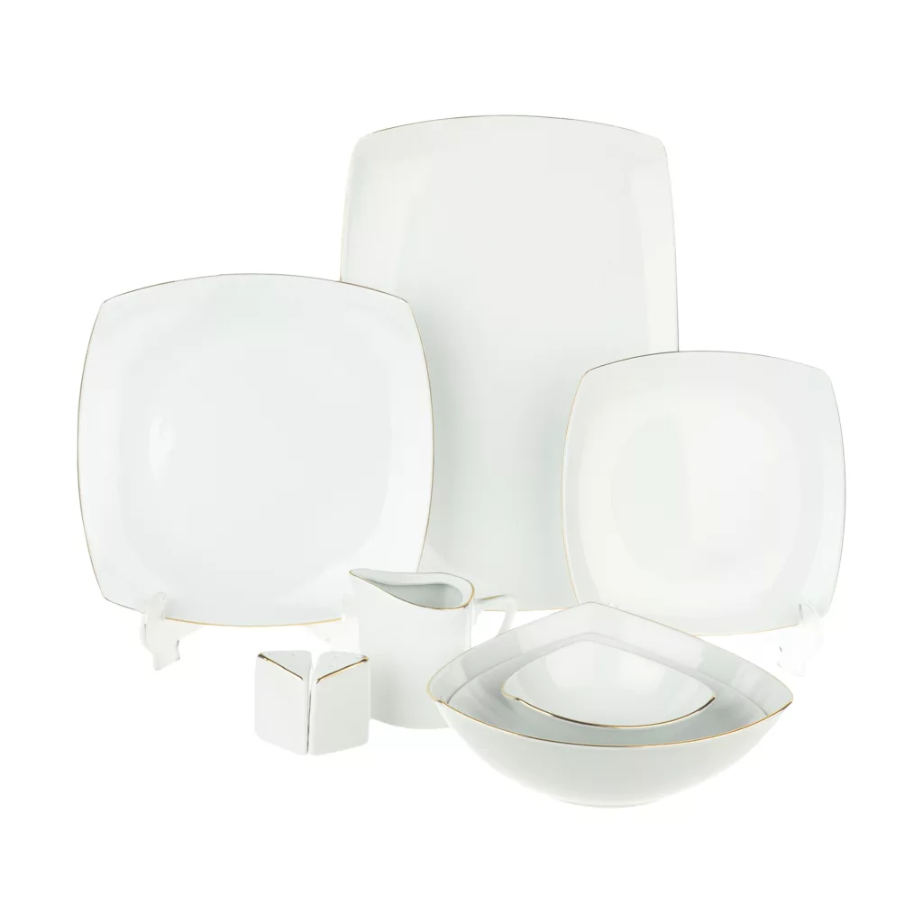 سرویس غذاخوری 30 پارچه چینی پردیس کاشان مدل پاریس کد 02