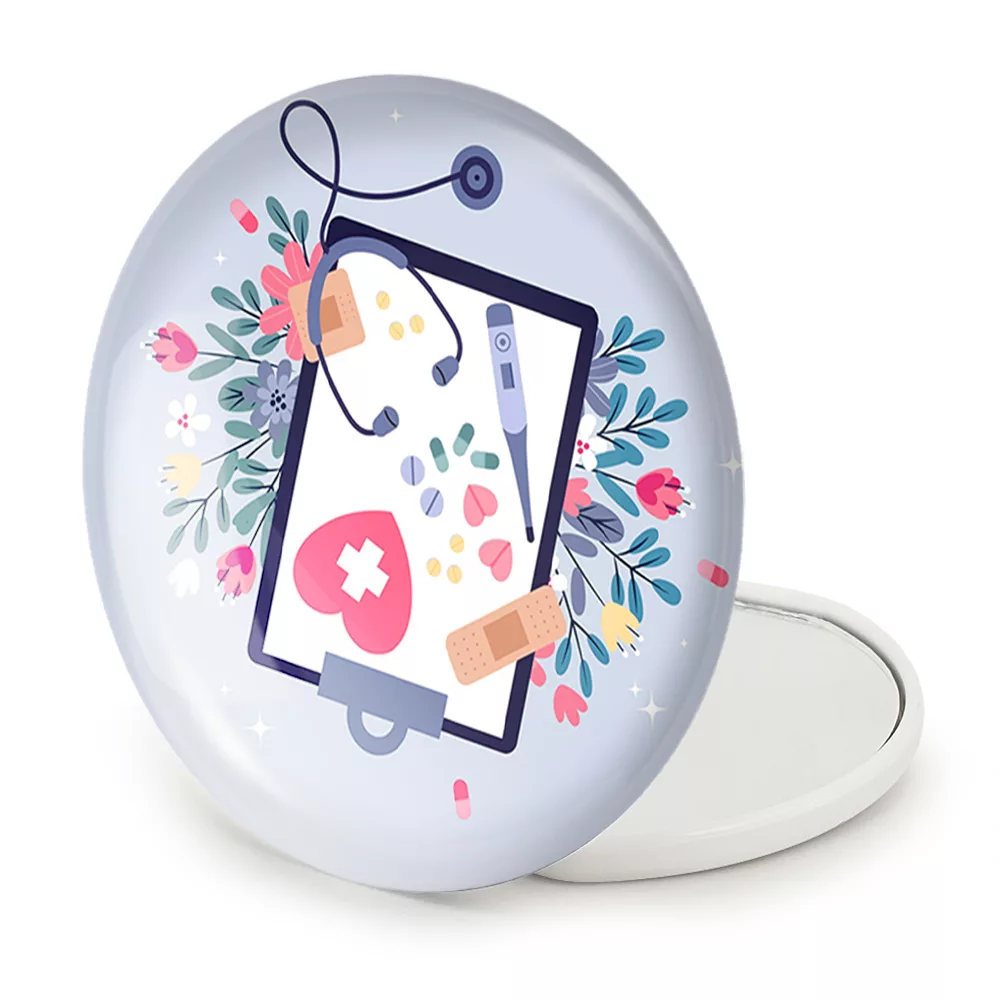 آینه جیبی خندالو طرح پزشک و پرستار مدل تاشو کد 31030