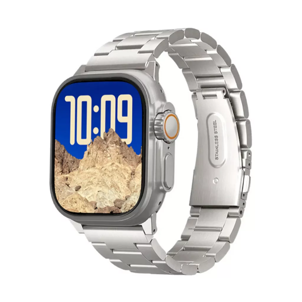 ساعت هوشمند 49 میلی متری آریو مدل WA49 ULTRA همراه با بند فلزی