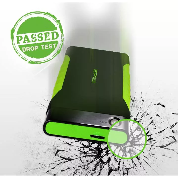 هارد اکسترنال سیلیکون پاور مدل a15 ظرفیت دو ترابایت دارای رابط USB Type-A 2.0