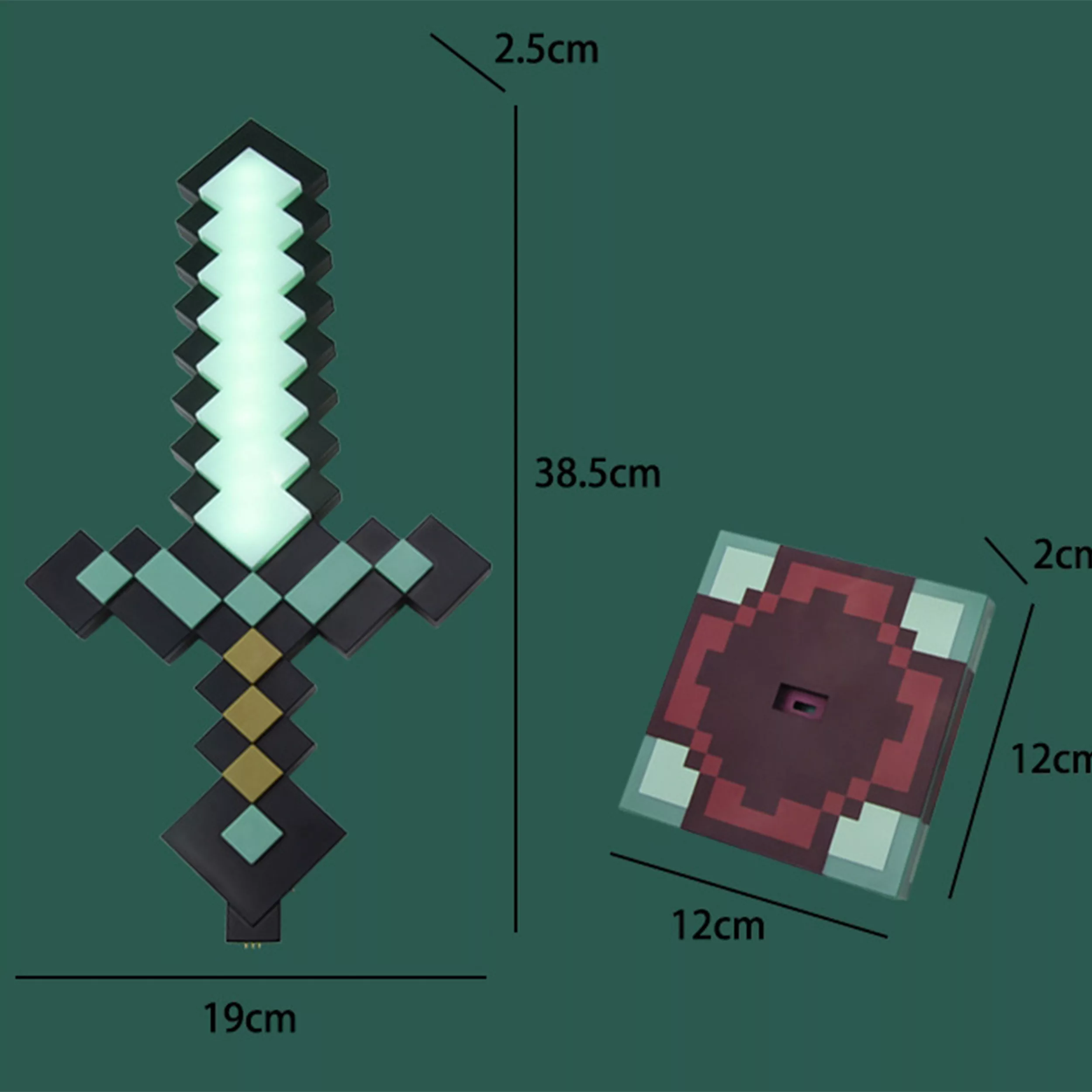 چراغ خواب کودک مدل شمشیر ماینکرافت