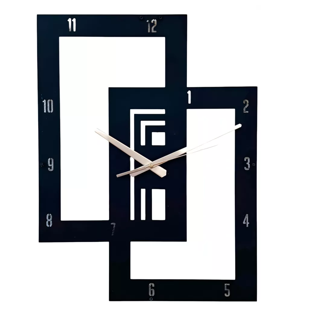 ساعت دیواری کوارتز مدل  geometry square