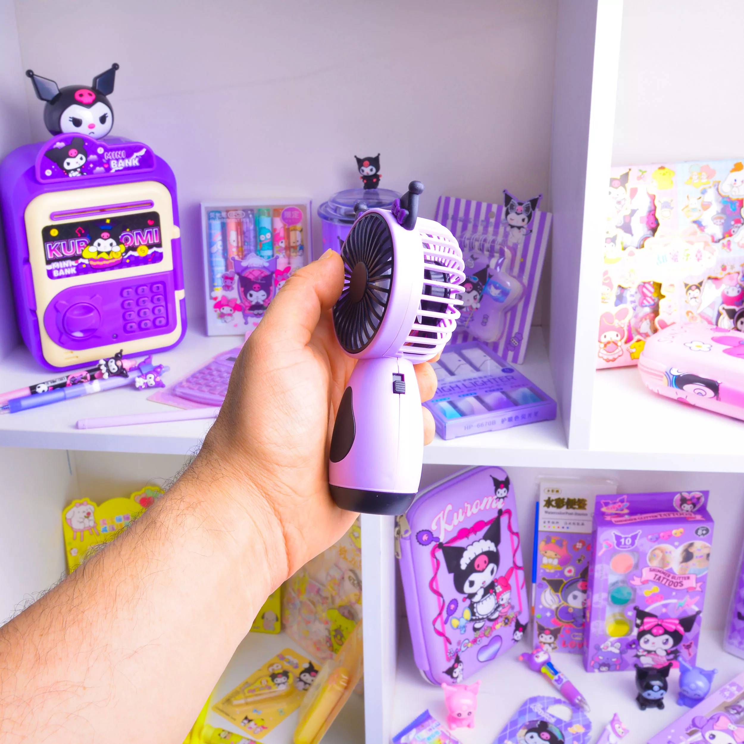 پنکه شارژی مدل کرومی ظرفیت 500 میلی آمپر ساعت