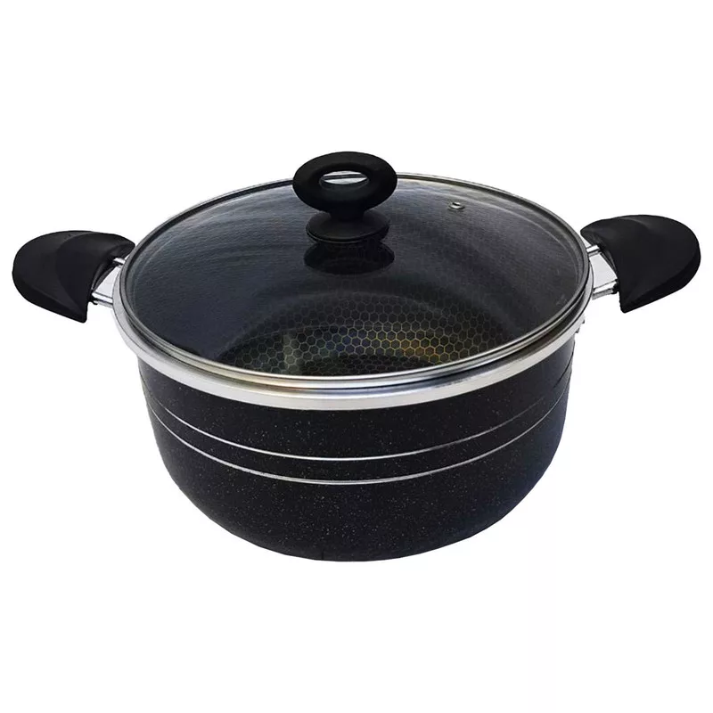 سرویس پخت و پز 14 پارچه هلنا طرح چدن مدل زنبوری