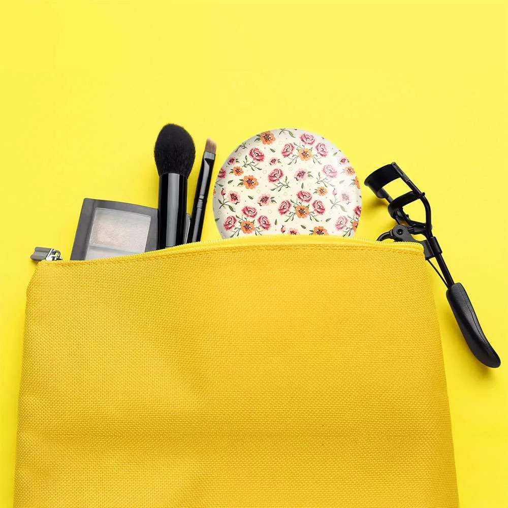 آینه جیبی خندالو مدل گل کد 5445