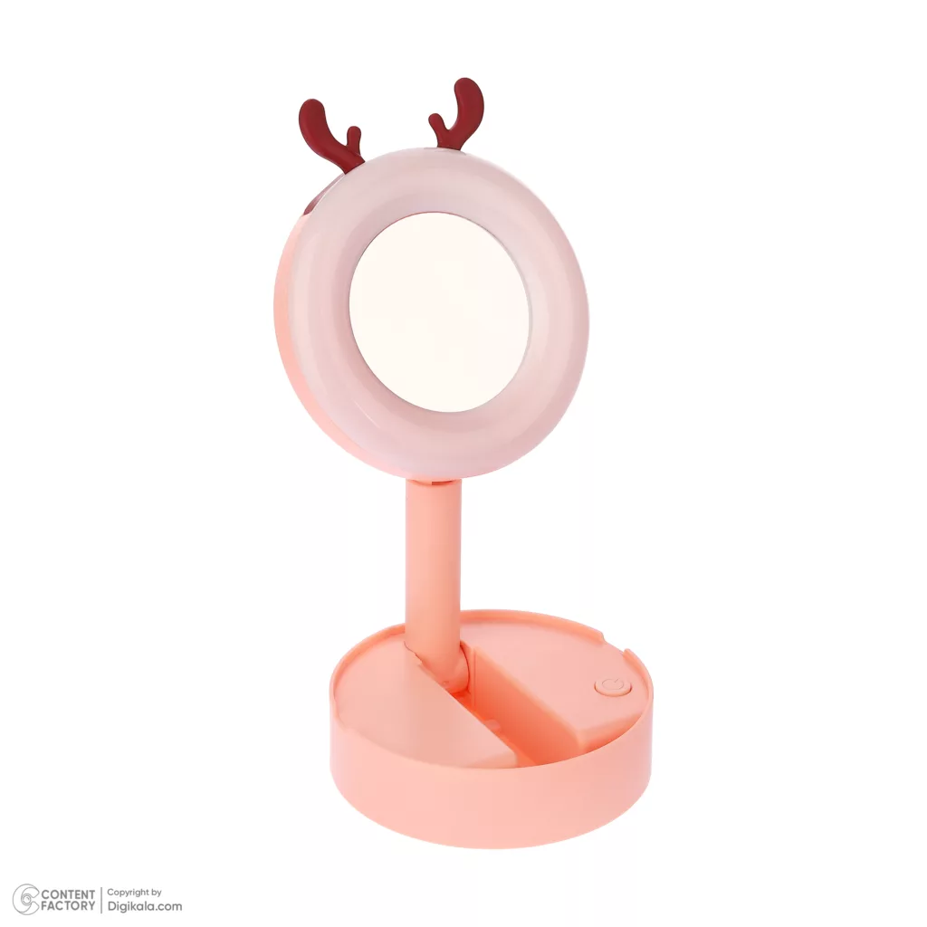 آینه آرایشی رینگ‌لایت‌دار مدل NO.0838-2
