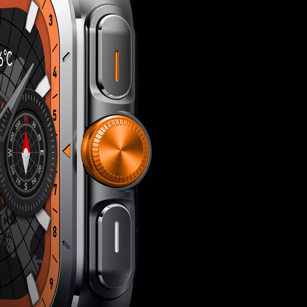 ساعت هوشمند 53 میلی‌متری گلوریمی مدل GX TRACE با بند سیلیکونی