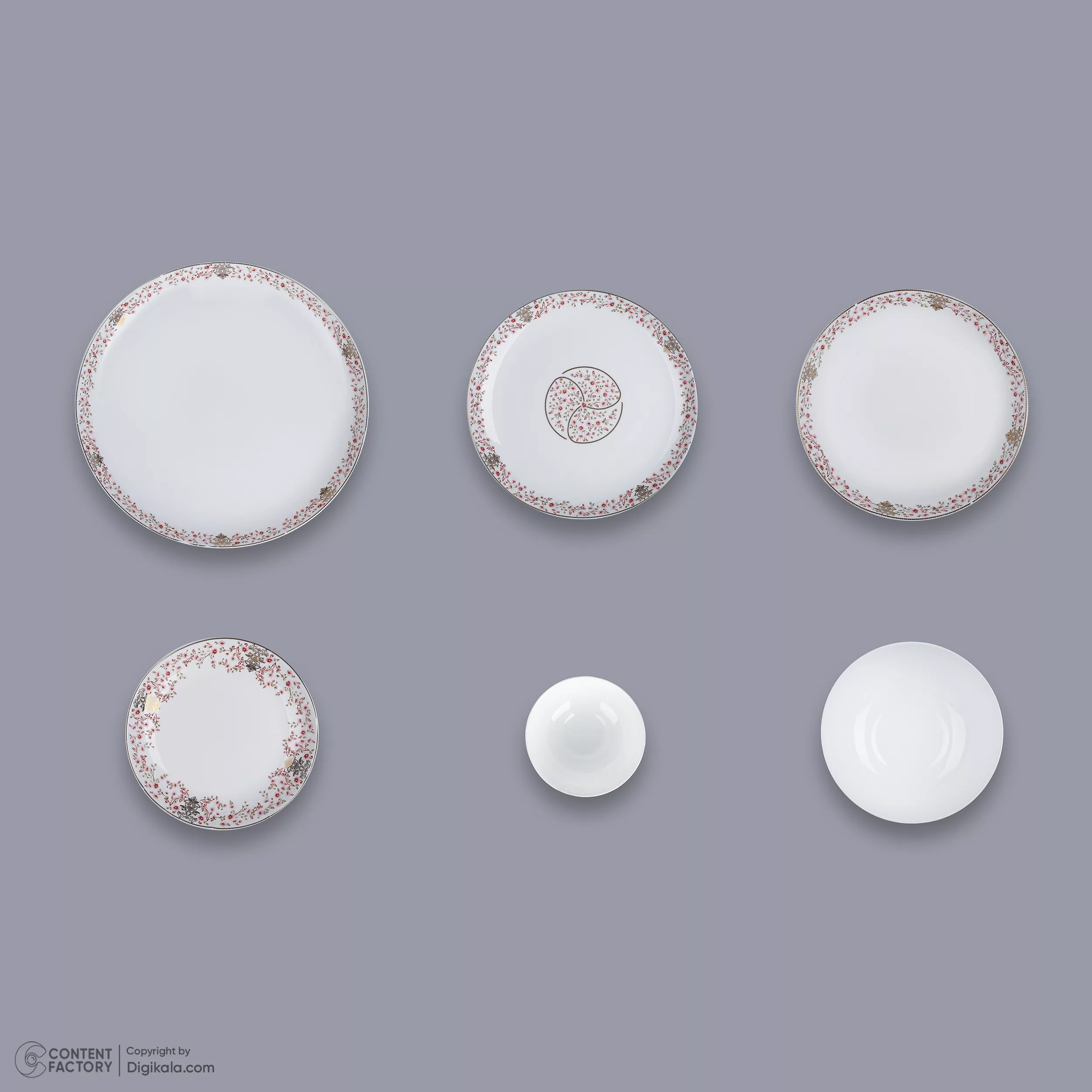 سرویس غذاخوری 26 پارچه 6 نفر گلدن اوپال مدل دیوالی طرح نبات