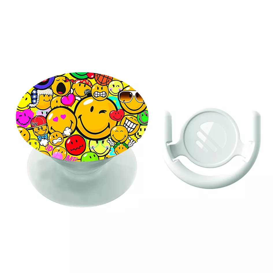 پایه نگهدارنده گوشی موبایل پاپ سوکت مگافون طرح شکلک مدل 6705 به همراه پاپ کلیپ