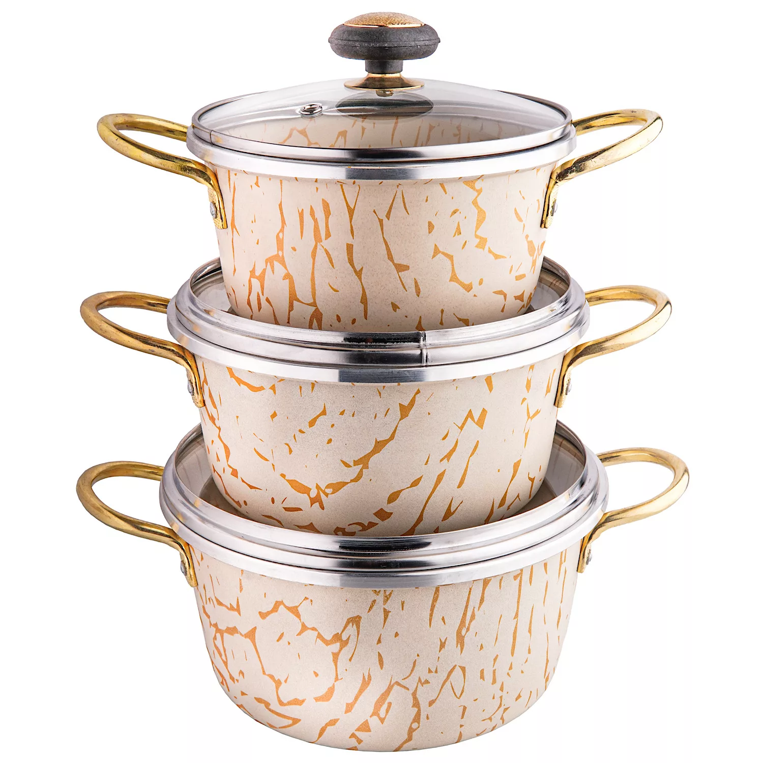 سرویس قابلمه گرانیتی ۶ پارچه مدل ۳۹۳۱