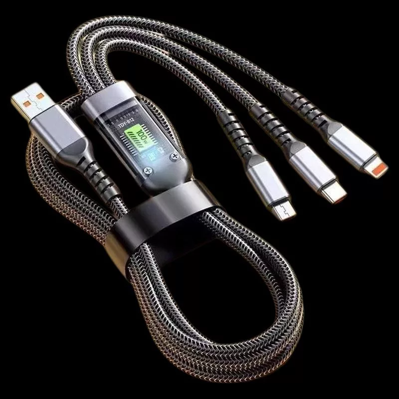 کابل تبدیل USB به microUSB / USB-C / لایتنینگ کد DATA & CHARGE طول 1.2 متر