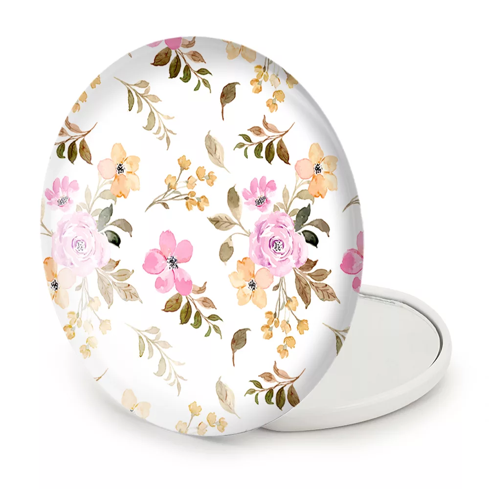 آینه جیبی خندالو طرح گل گلی مدل تاشو کد 28997