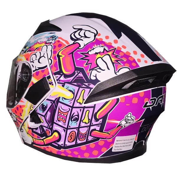 کلاه کاسکت دی ای وان مدل فک متحرک عینکدار کد DA_101