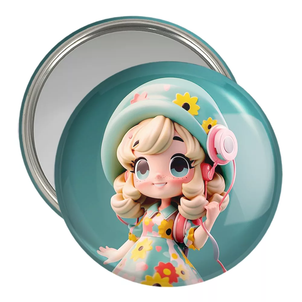 آینه جیبی خندالو مدل دخترانه کد 28815