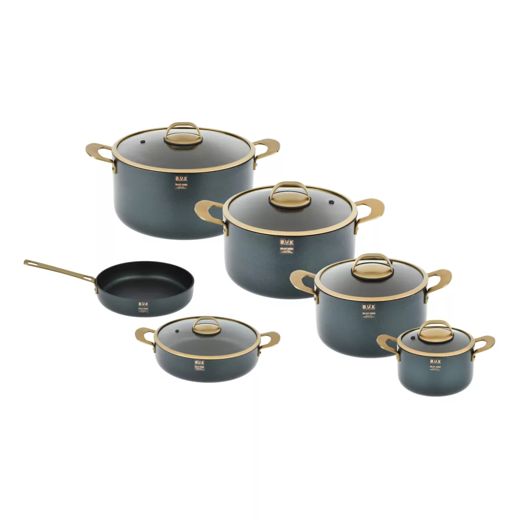 سرویس قابلمه و تابه گرانیتی 11 پارچه  بی وی کی مدل گلکسی کد VK714611