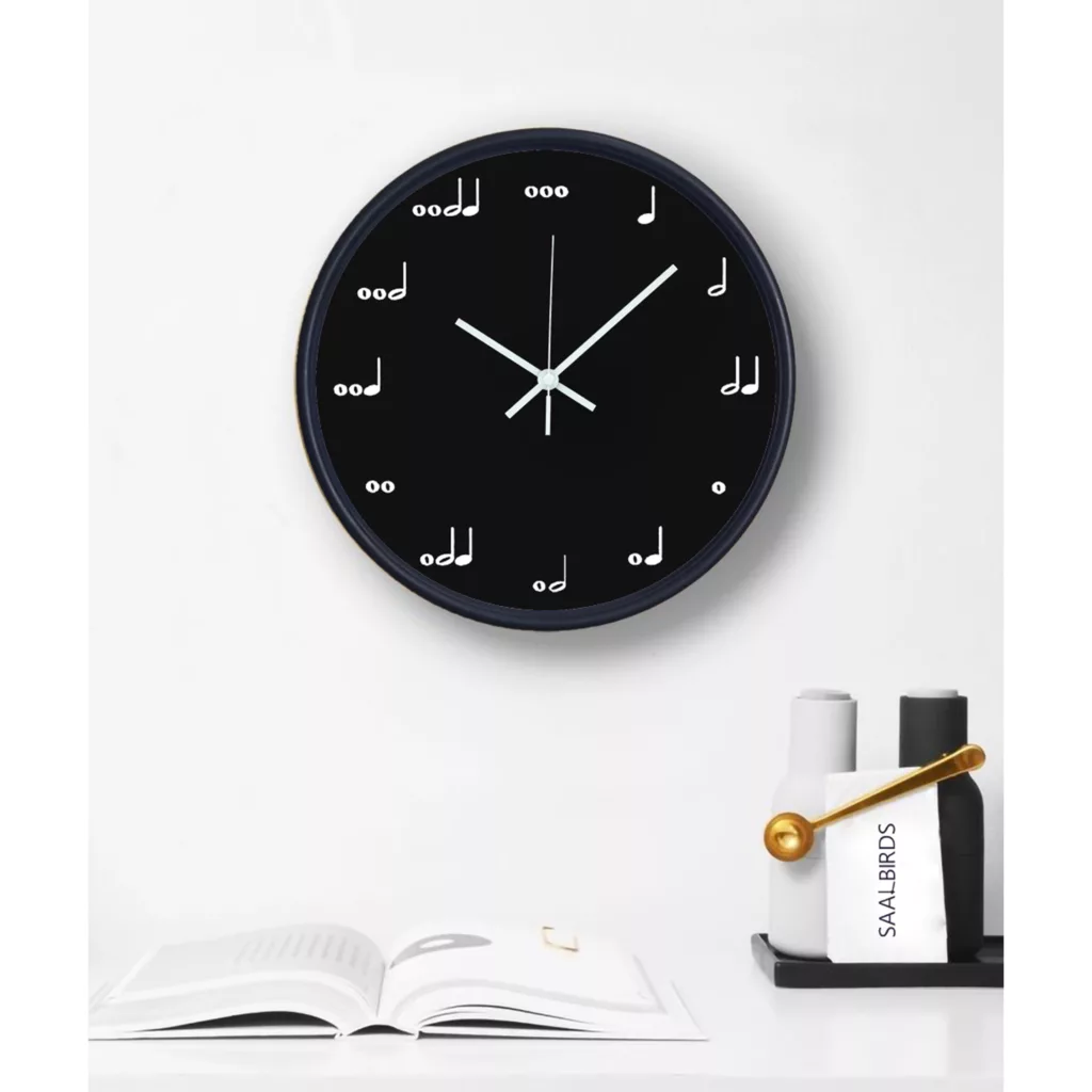 ساعت دیواری سال بردز مدل نت موسیقی