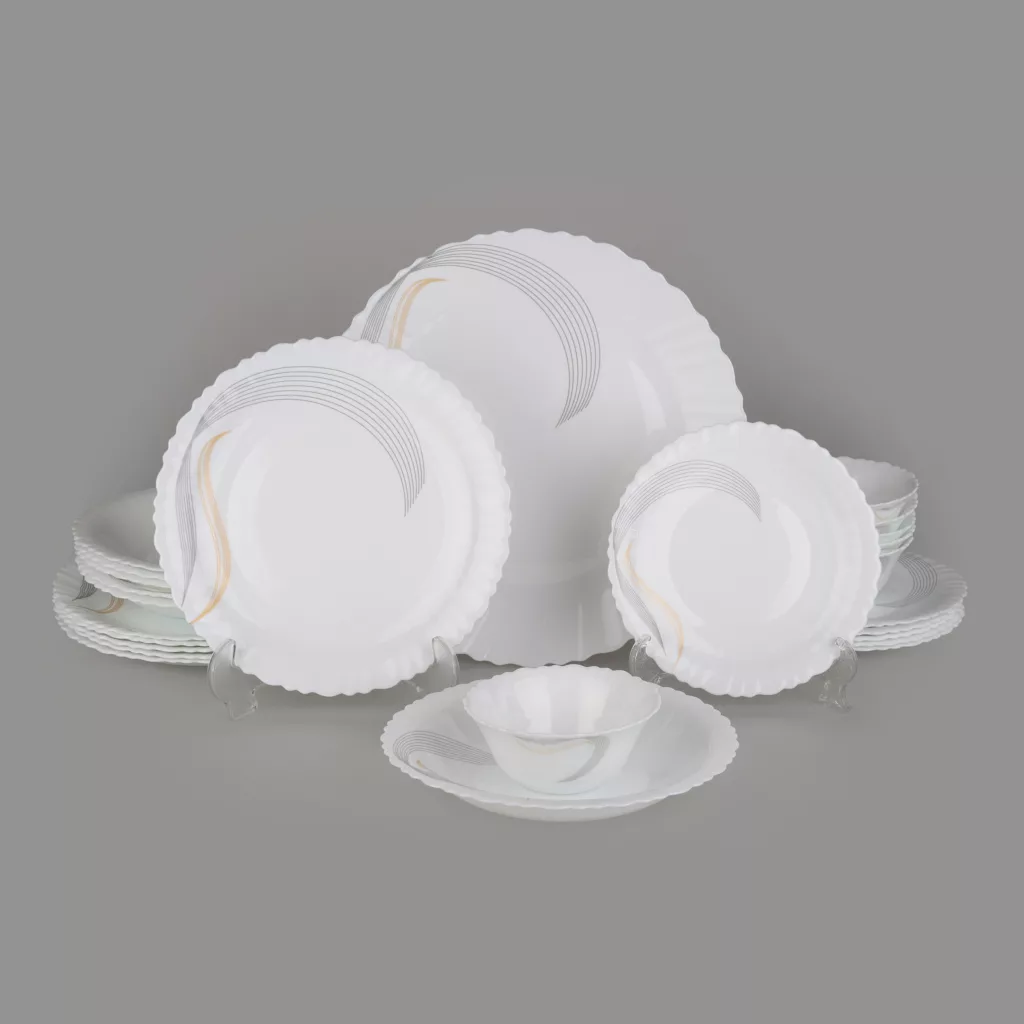 سرویس غذاخوری 25 پارچه گلدن اوپال مدل شمل کد Carine