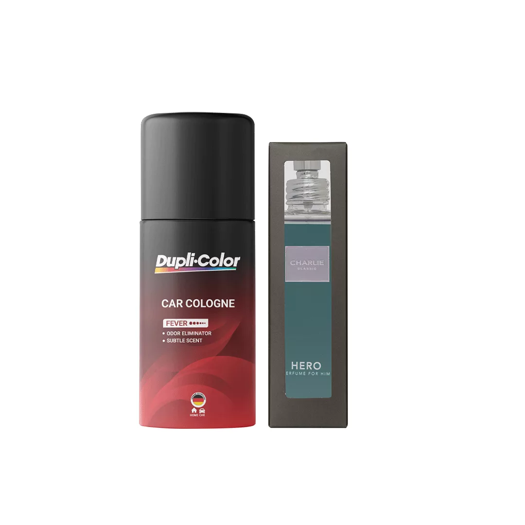 خوشبوکننده خودرو دوپلی کالر مدل fever hero با رایحه hero حجم 150 میلی لیتر مجموعه 2 عددی