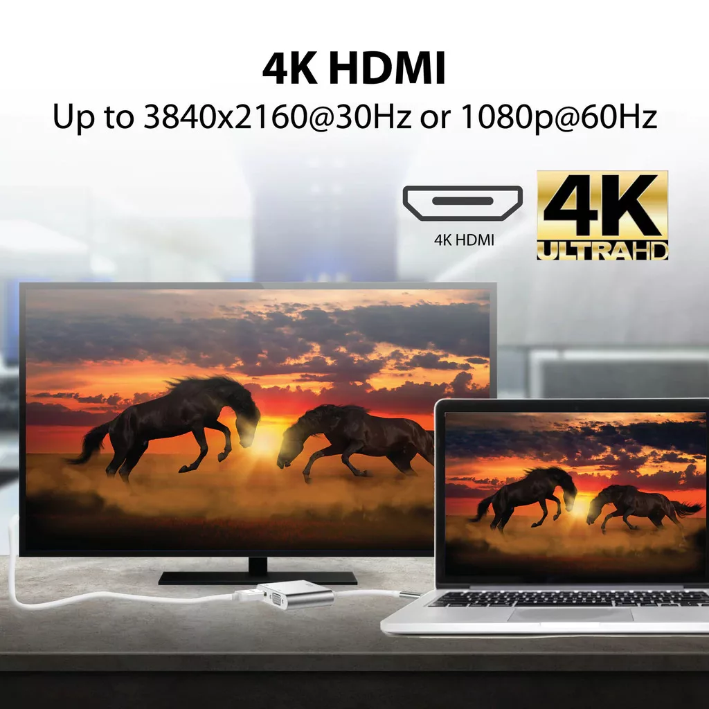 مبدل USB-C به VGA/HDMI مدل HK-1CT2P