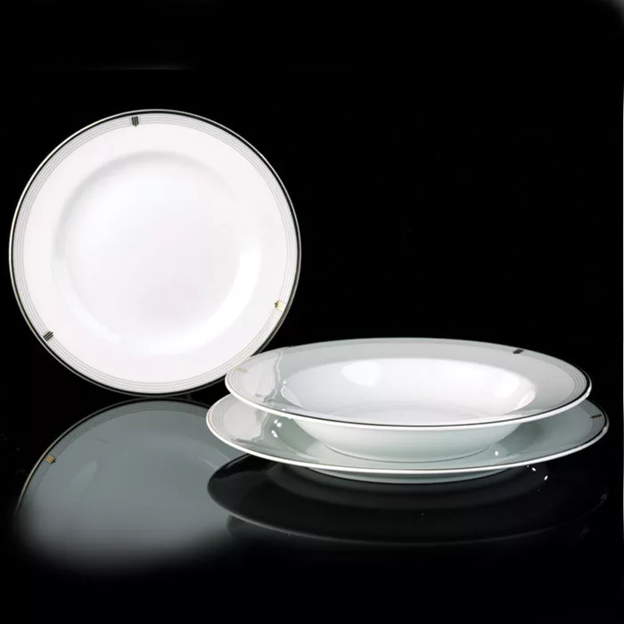 سرویس غذاخوری 28 پارچه چینی زرین ایران سری ایتالیا اف مدل اپرا درجه یک