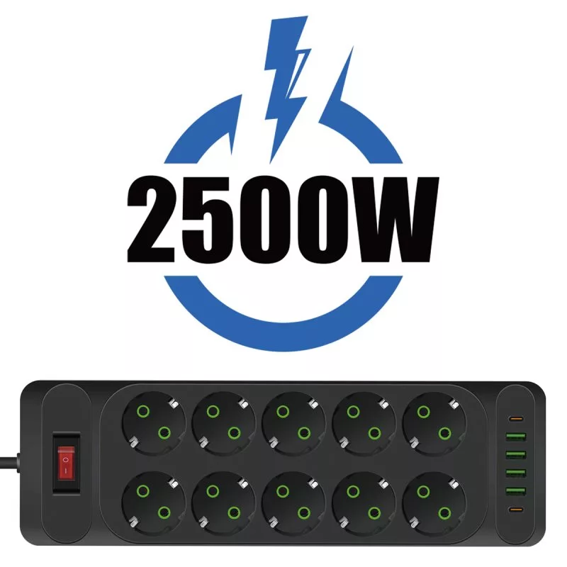 چندراهی برق پاورسوکت مدل F35U-Type-C