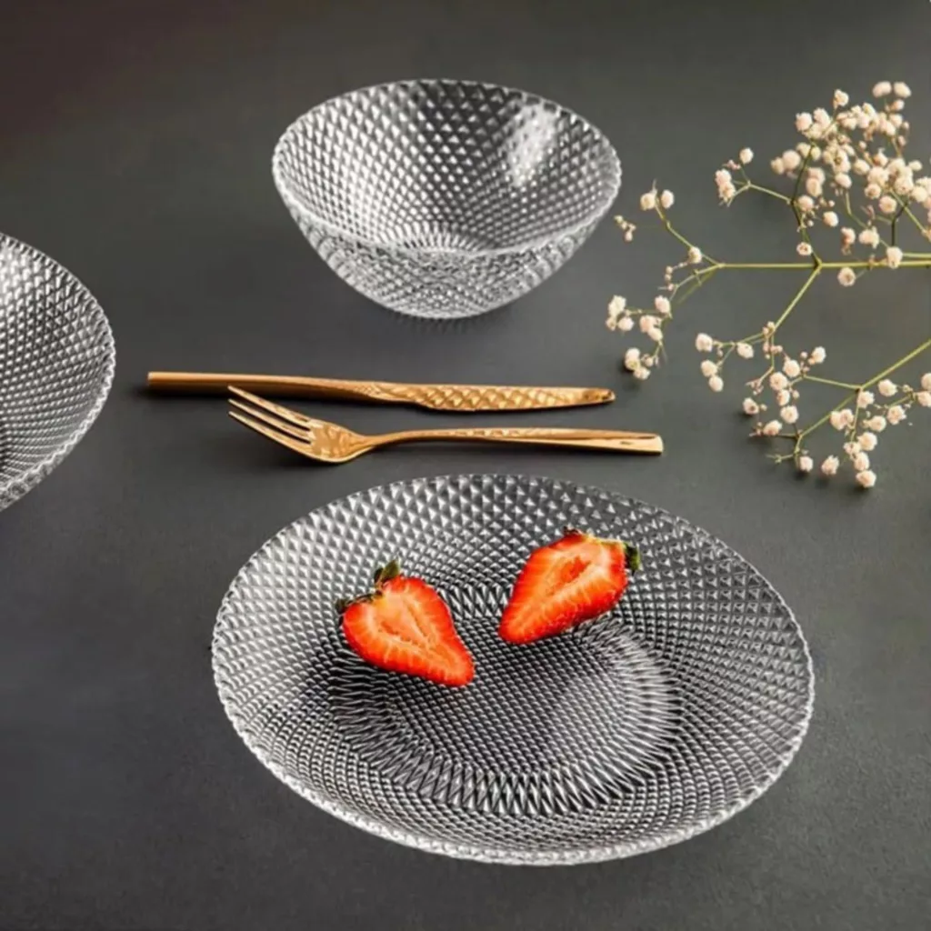 سرویس غذاخوری 33 پارچه 6 نفر نوری تازه مدل پیکسل کد NT20002100T