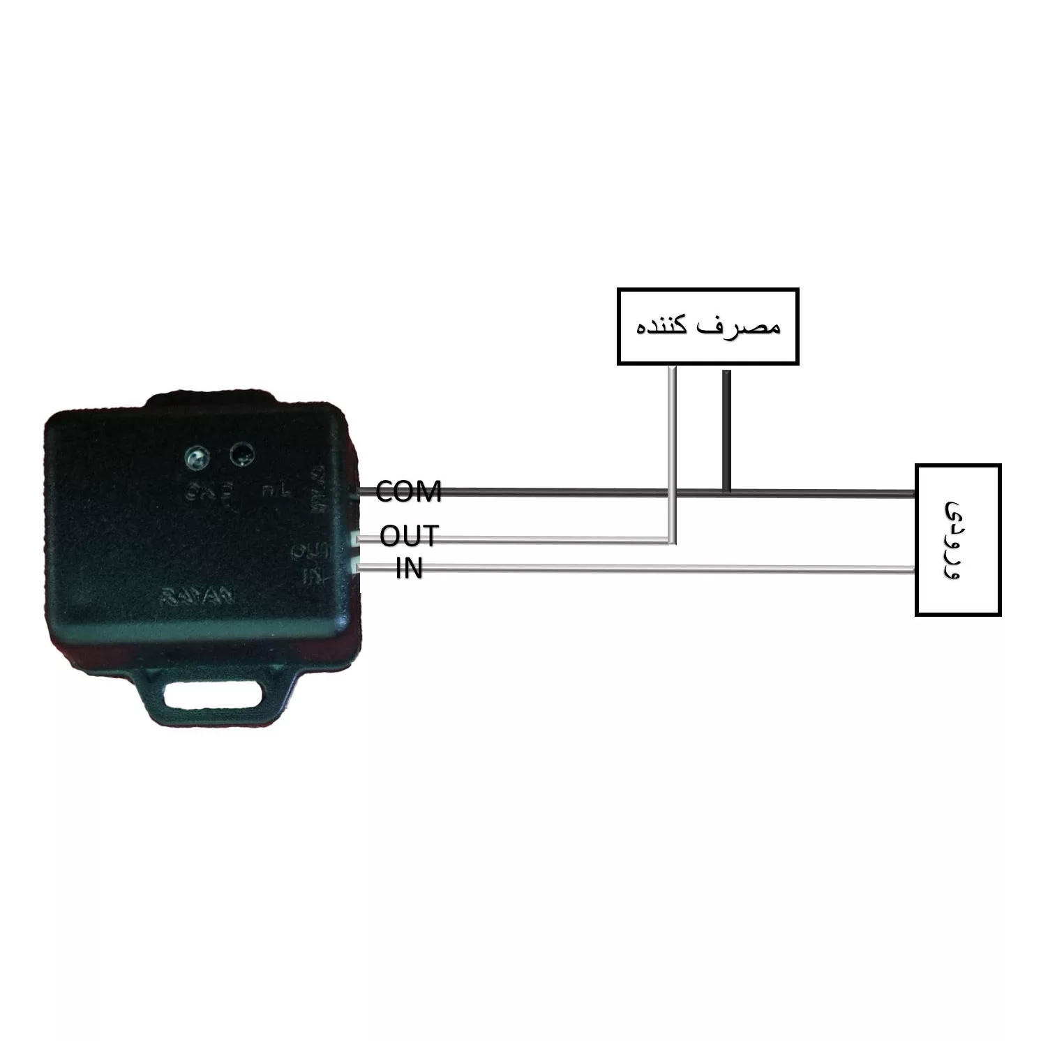 محافظ ولتاژ رایان مدل بین راهی 6A_1000W