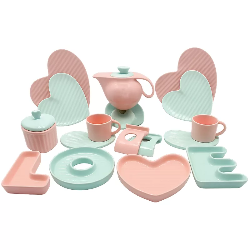 سرویس صبحانه‌خوری 19 پارچه 2 نفر آی سرام مدل گلارا 4029