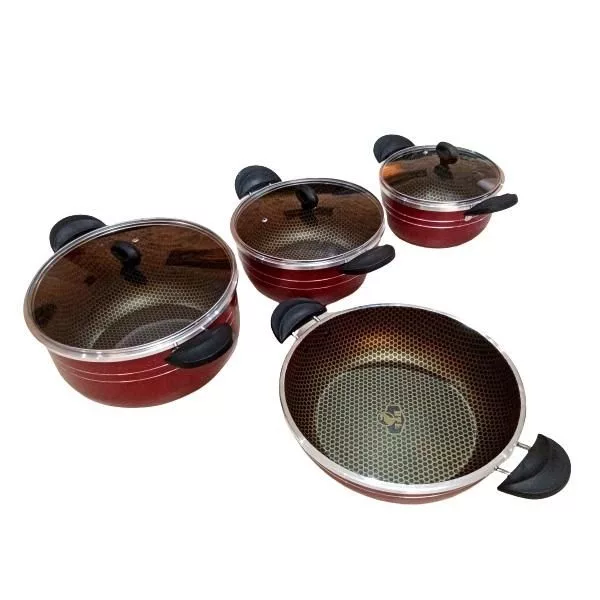 سرویس پخت و پز 7 پارچه هلنا مدل لانه زنبوری